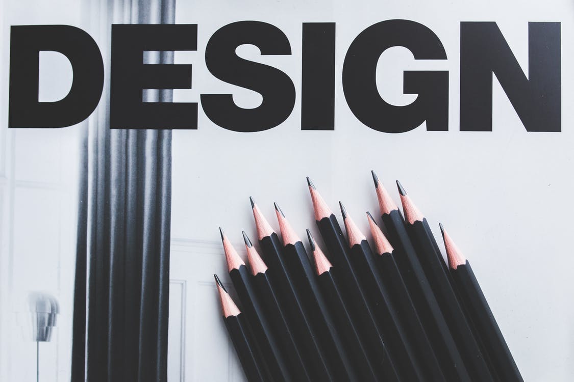 Pencil Typography Black Design